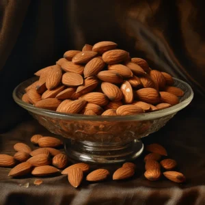 Almonds are the commonly eaten dried fruit